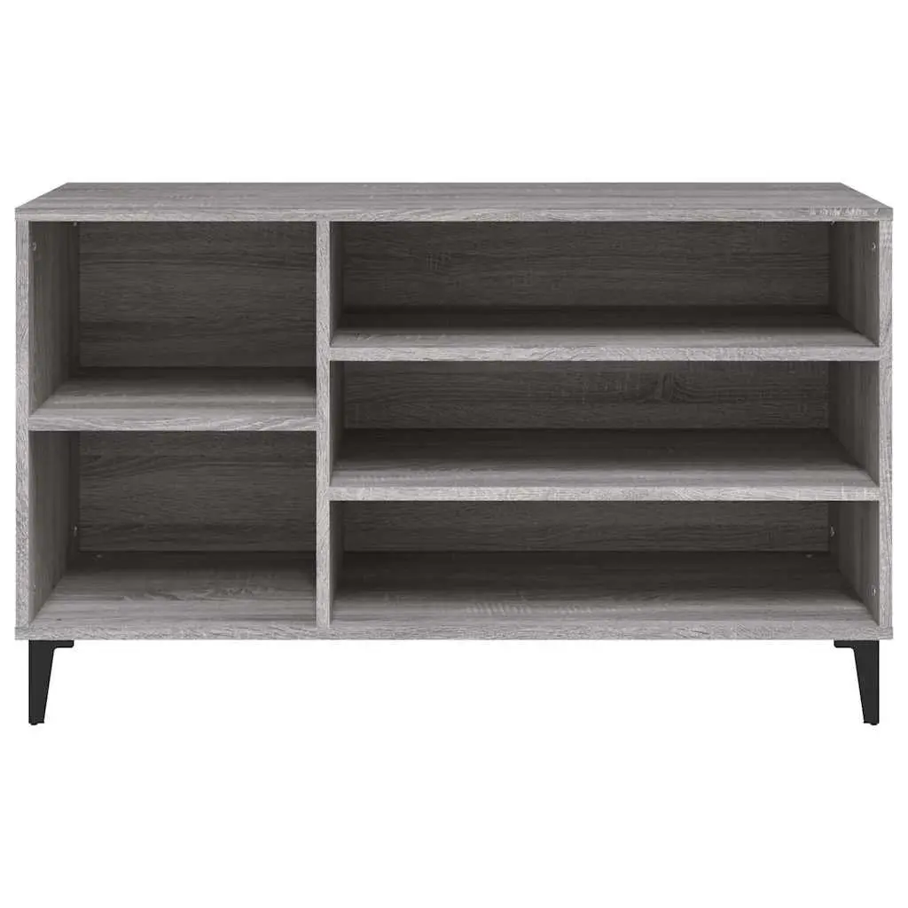 Shoe Cabinet Storage Organiser 102W x 36D x 60H cm Grey Sonoma Engineered Wood
