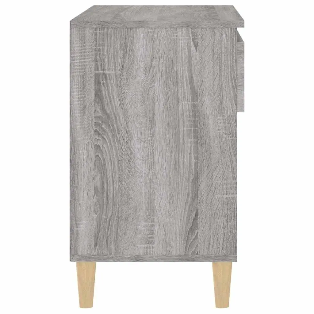 Shoe Cabinet Storage Organiser 70x36x60 cm Grey Sonoma Engineered Wood