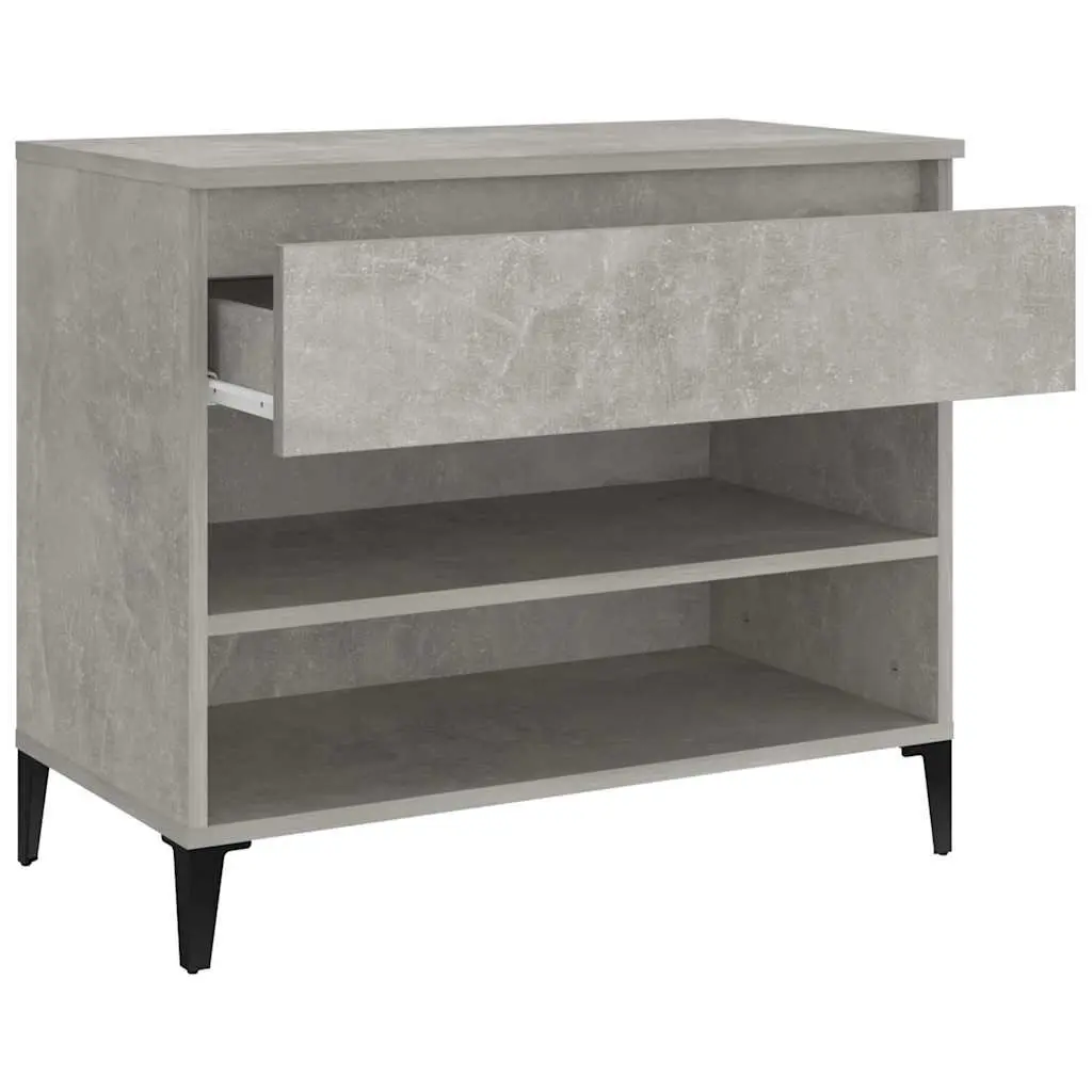 Shoe Cabinet Storage Organiser Grey Engineered Wood 70W x 36D x 60H cm