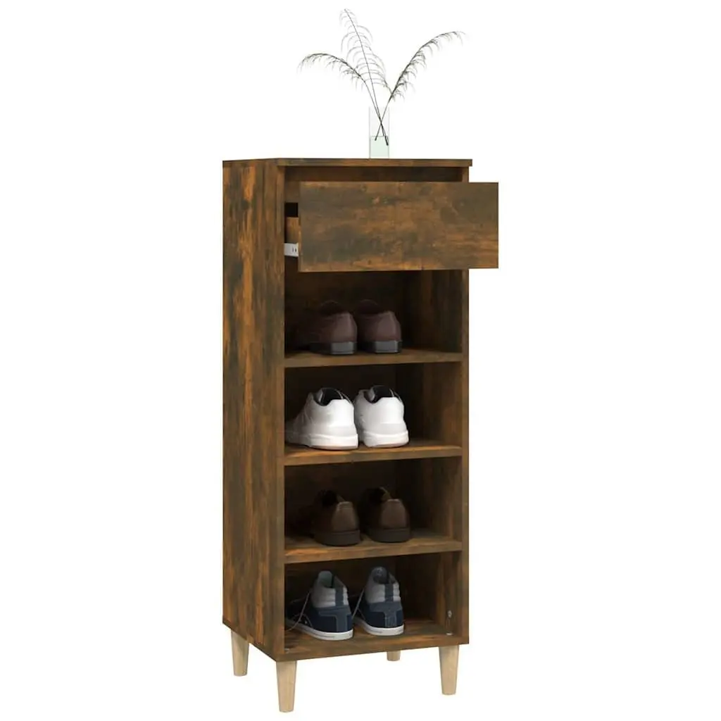 Shoe Cabinet Shoe Storage 40x36x105cm Smoked Oak