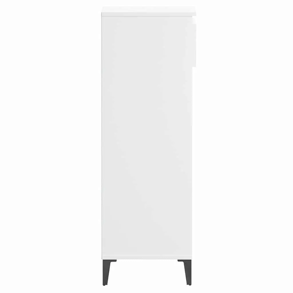 Shoe Rack White Storage Cabinet Organiser 40x36x105cm Engineered Wood