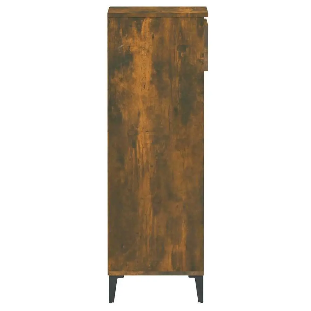 Shoe Rack Storage Cabinet Organiser Engineered Wood Brown 40x36x105cm