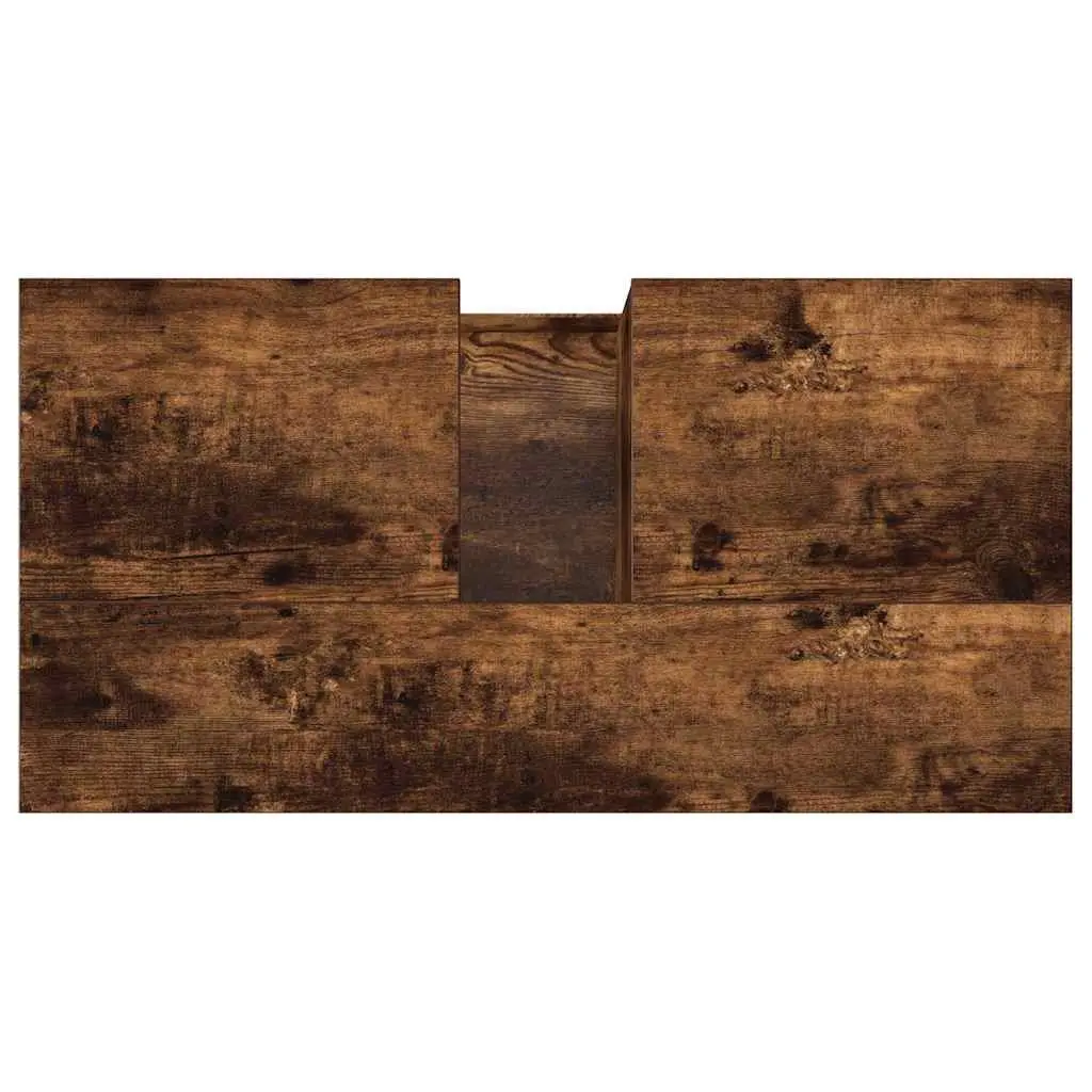 Bathroom Vanity Cabinet Storage Unit 65x33x60cm Brown Engineered Wood