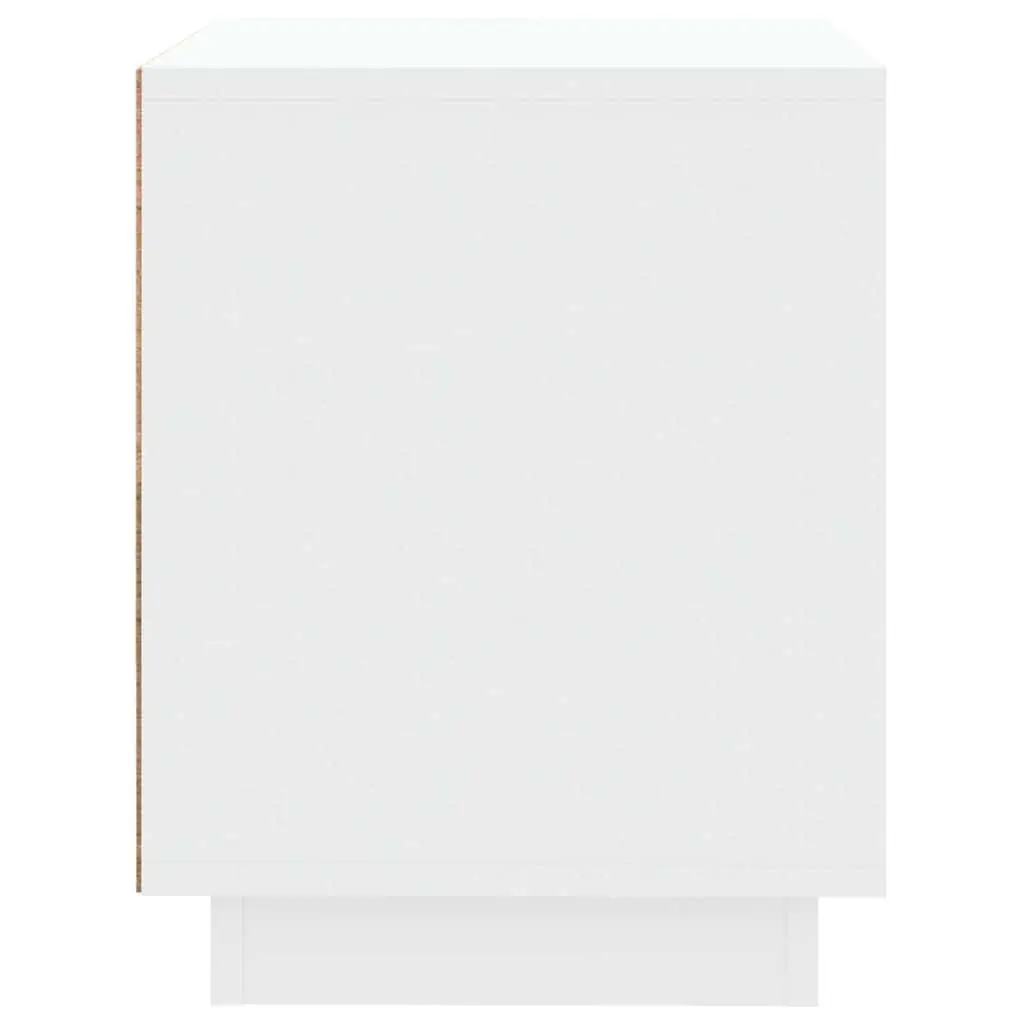 Bedside Cabinets 2 pcs White 44x35x45 cm Modern Nightstand Storage Cabinet