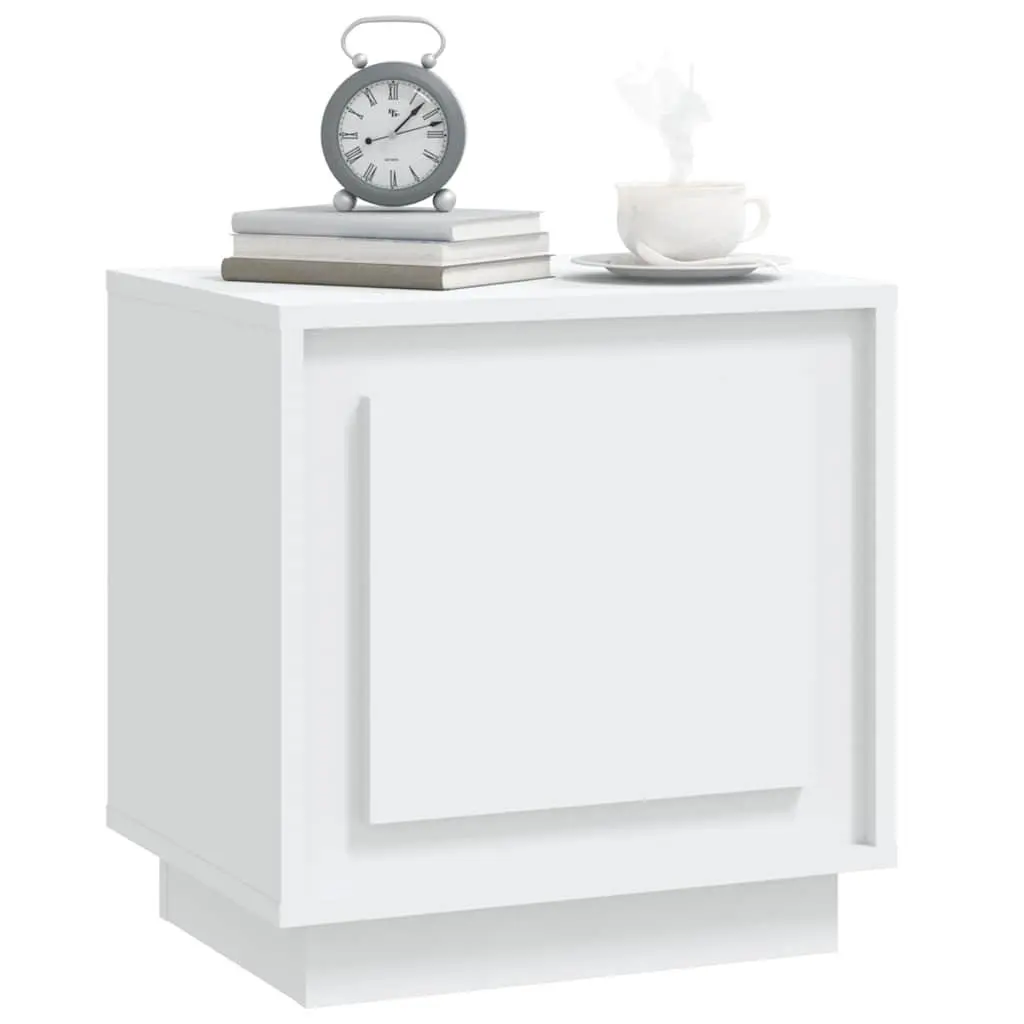 Bedside Cabinets 2 pcs White 44x35x45 cm Modern Nightstand Storage Cabinet