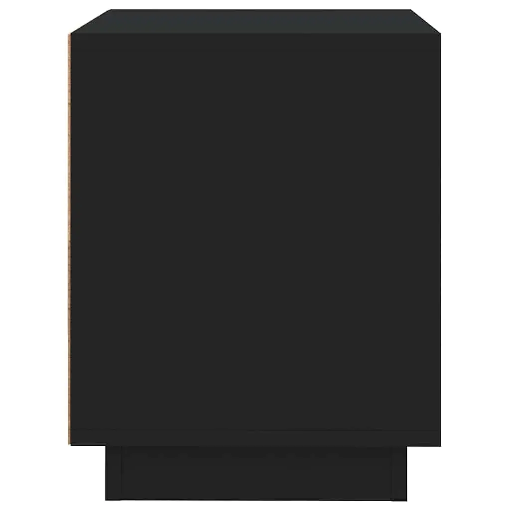 Bedside Cabinets Storage 44x35x45 cm Black 2 pcs Engineered Wood Nightstand