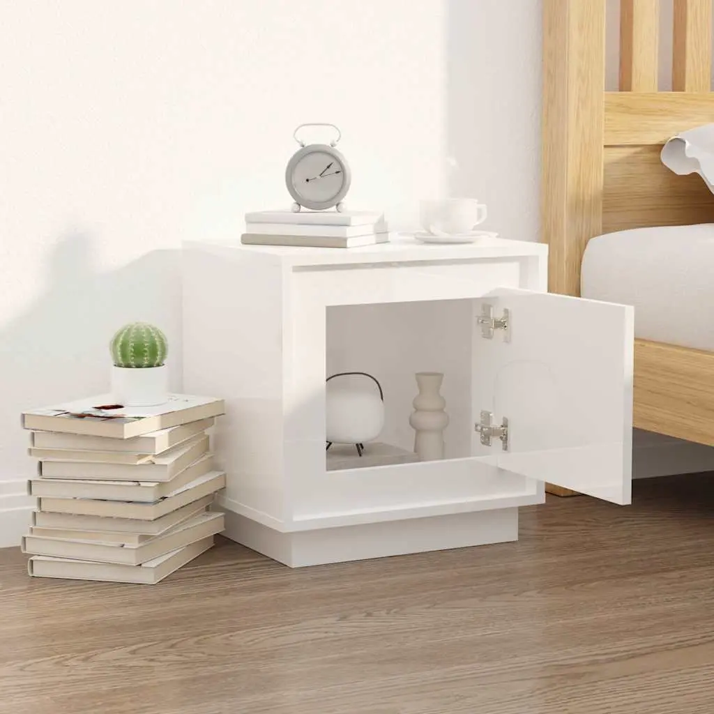 Nightstand with Door Storage 44x35x45cm