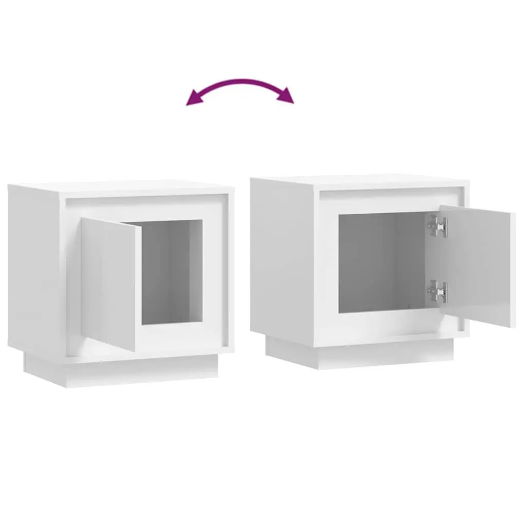 Nightstand with Door Storage 44x35x45cm