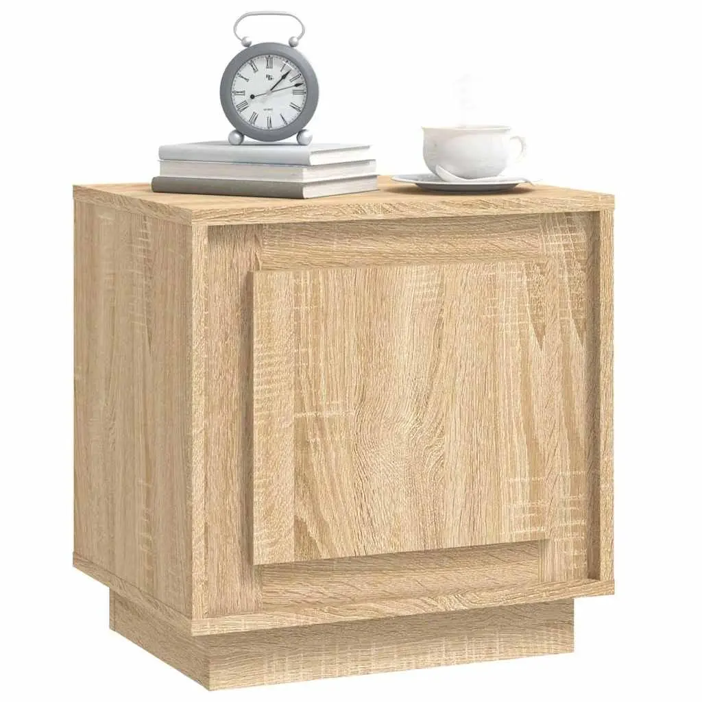 Bedside Cabinets Storage Table 44x35x45 cm Brown 2 Piece Modern Nightstand