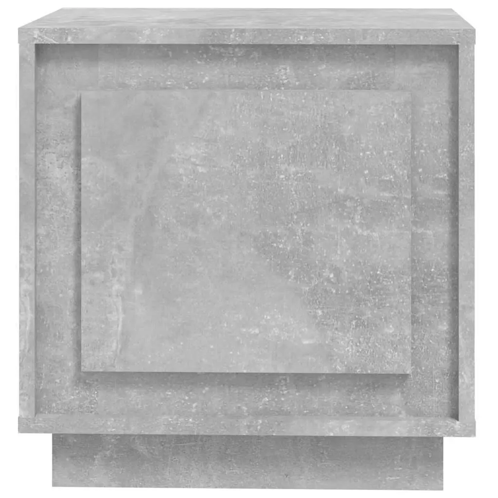 Bedside Cabinet Nightstand Storage Table 44x35x45cm Grey Engineered Wood Set of 2
