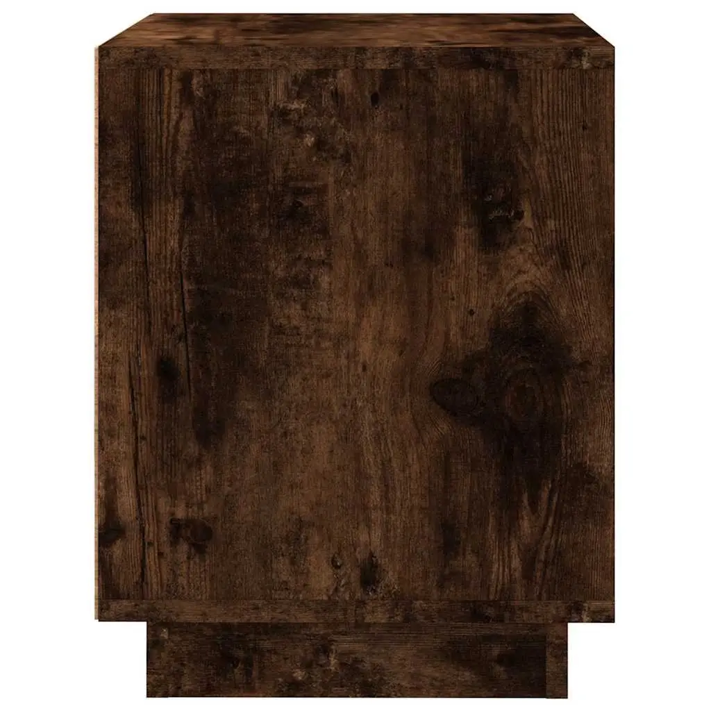 Bedside Cabinets Storage Table 44W x 35D x 45H cm Brown 2 Piece Engineered Wood