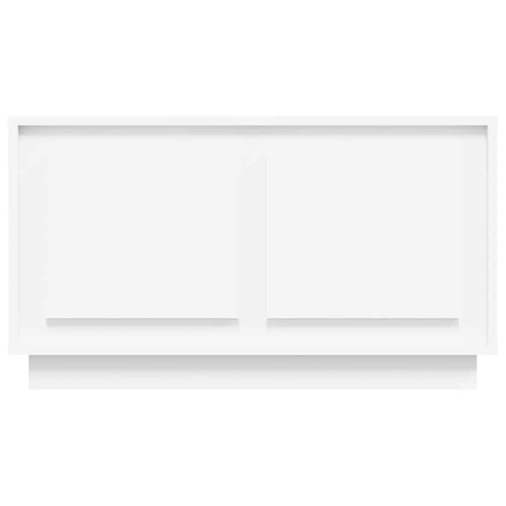 TV Cabinet Media Unit Storage 80x35x45cm White Engineered Wood