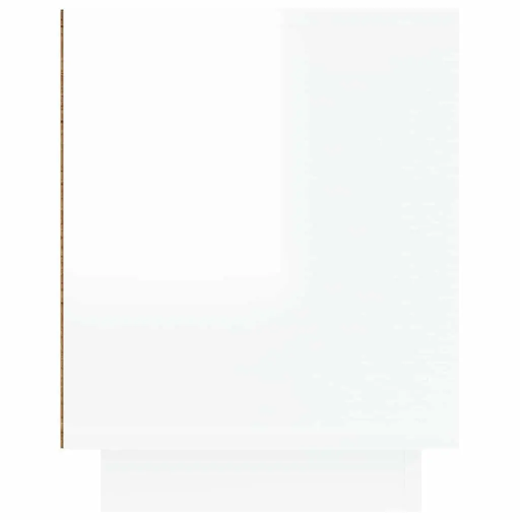 TV Cabinet Media Stand Storage Unit 80 x 35 x 45 cm White High Gloss