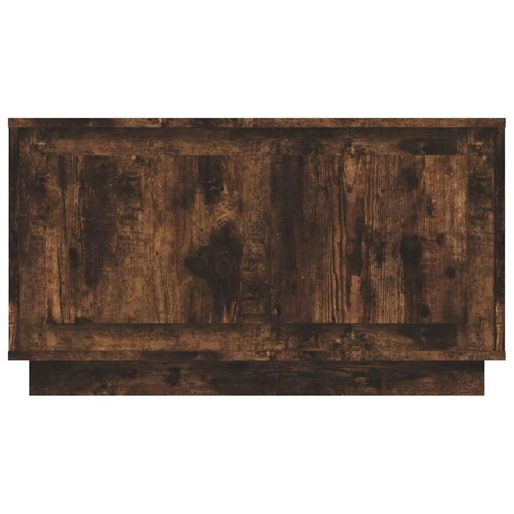 TV Cabinet Media Storage Unit 80x35x45cm Smoked Oak Brown