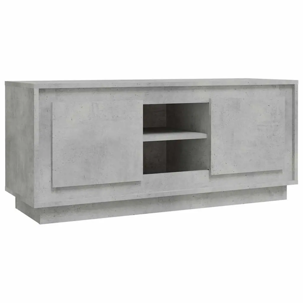 TV Cabinet Grey 102x35x45 cm Media Stand Engineered Wood Storage Unit
