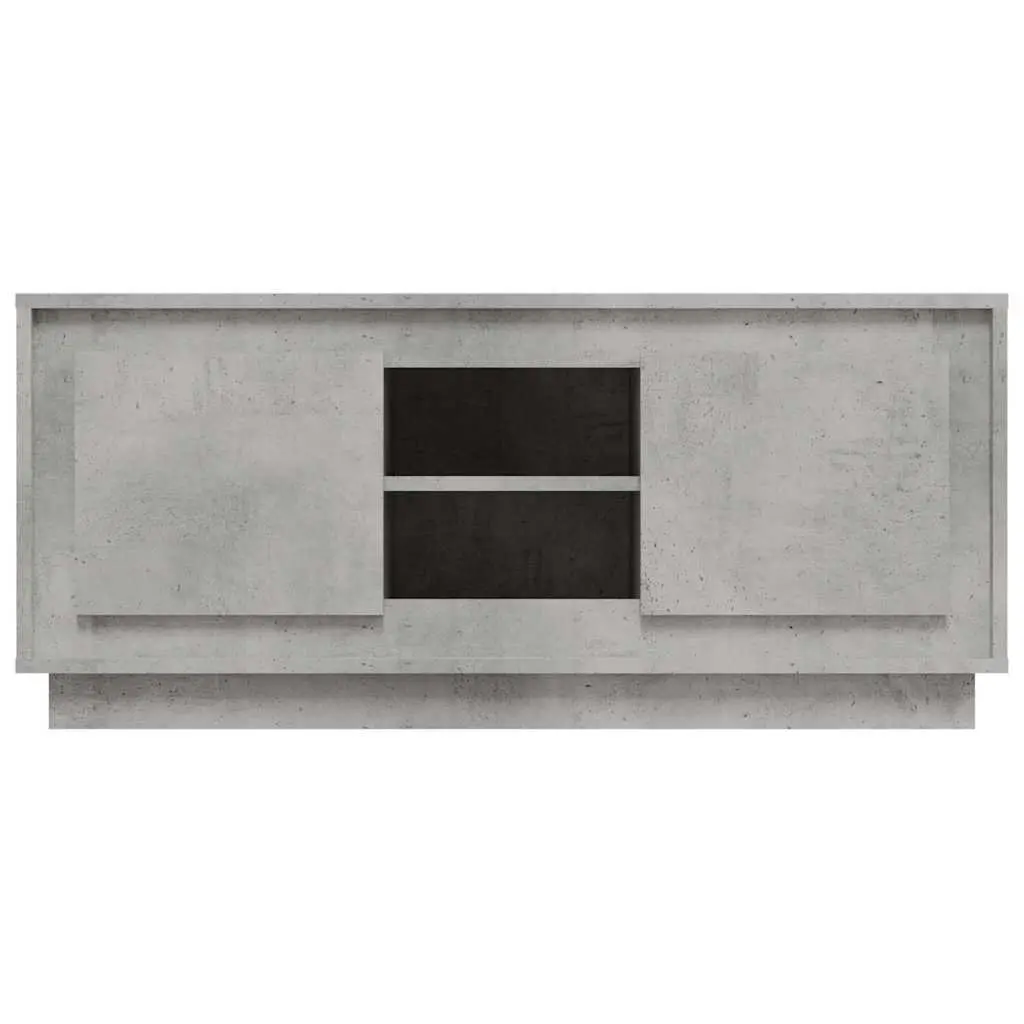 TV Cabinet Grey 102x35x45 cm Media Stand Engineered Wood Storage Unit