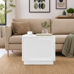 Reliable White Coffee Table with Practical Storage Options