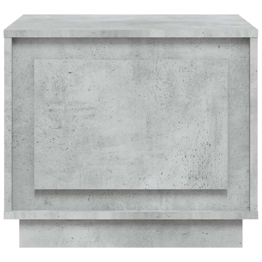 Coffee Table Storage Grey Engineered Wood 51x50x44cm