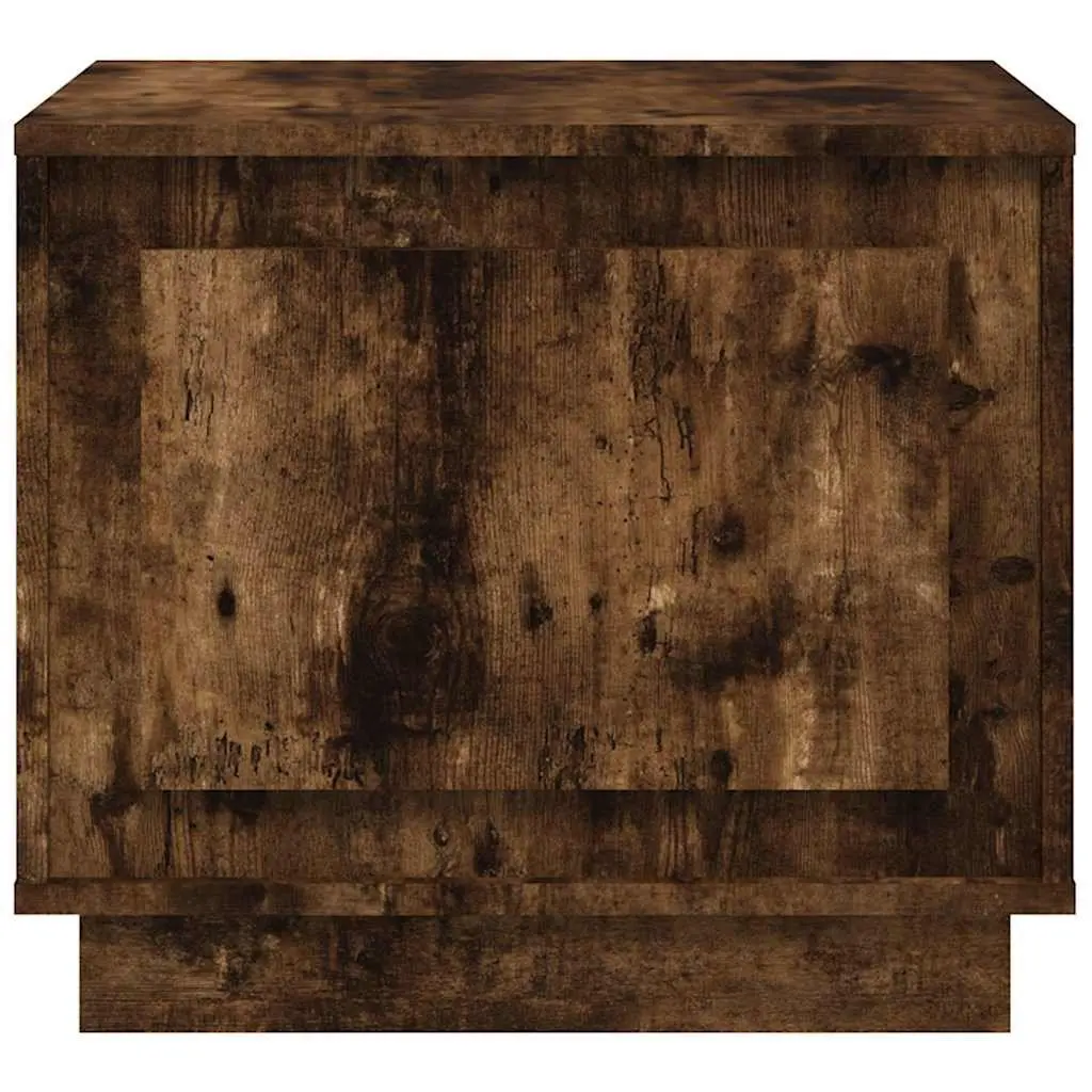 Coffee Table with Storage Door Smoked Oak Living Room Furniture Engineered Wood