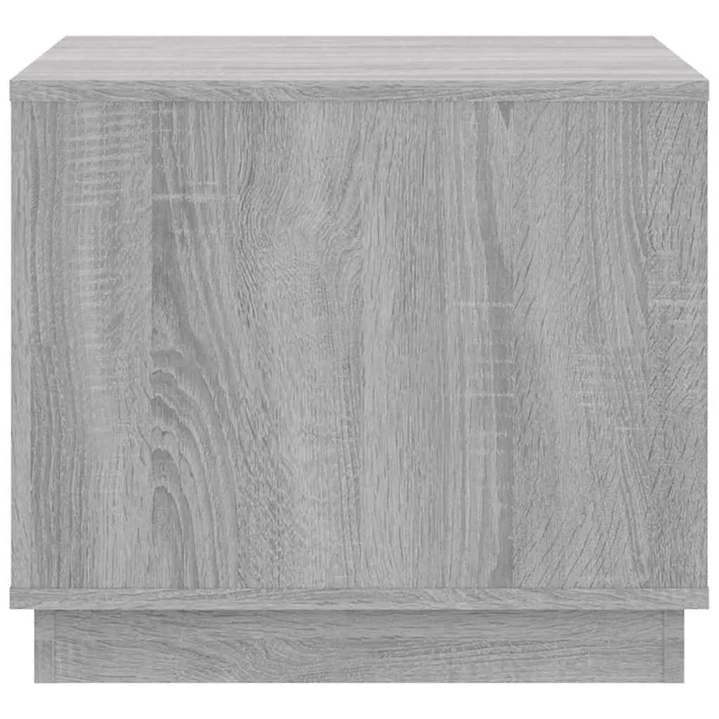 Coffee Table Storage Grey Engineered Wood 51L x 50W x 44H cm