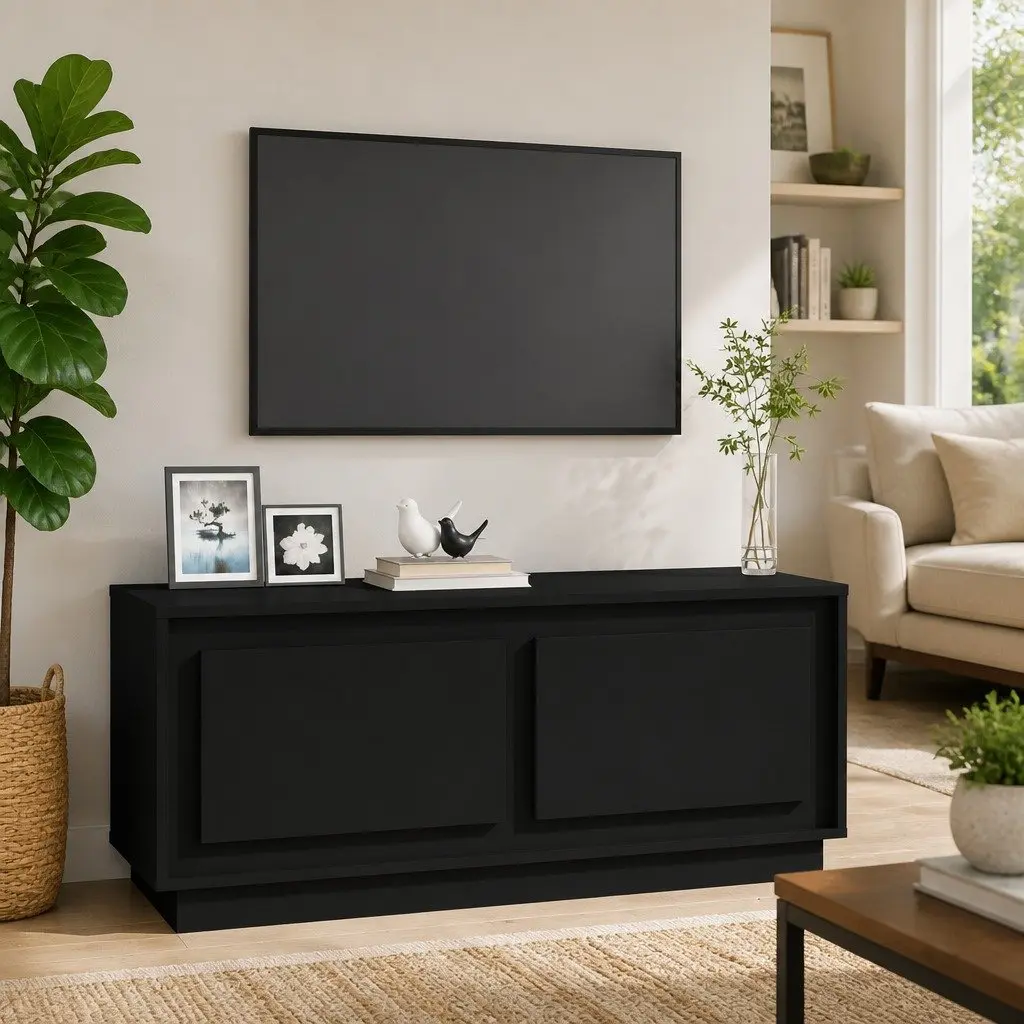 Black Coffee Table with Ample Storage Space
