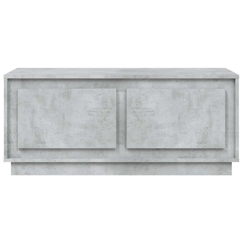 Coffee Table Grey Storage Compartments Doors Engineered Wood Living Room