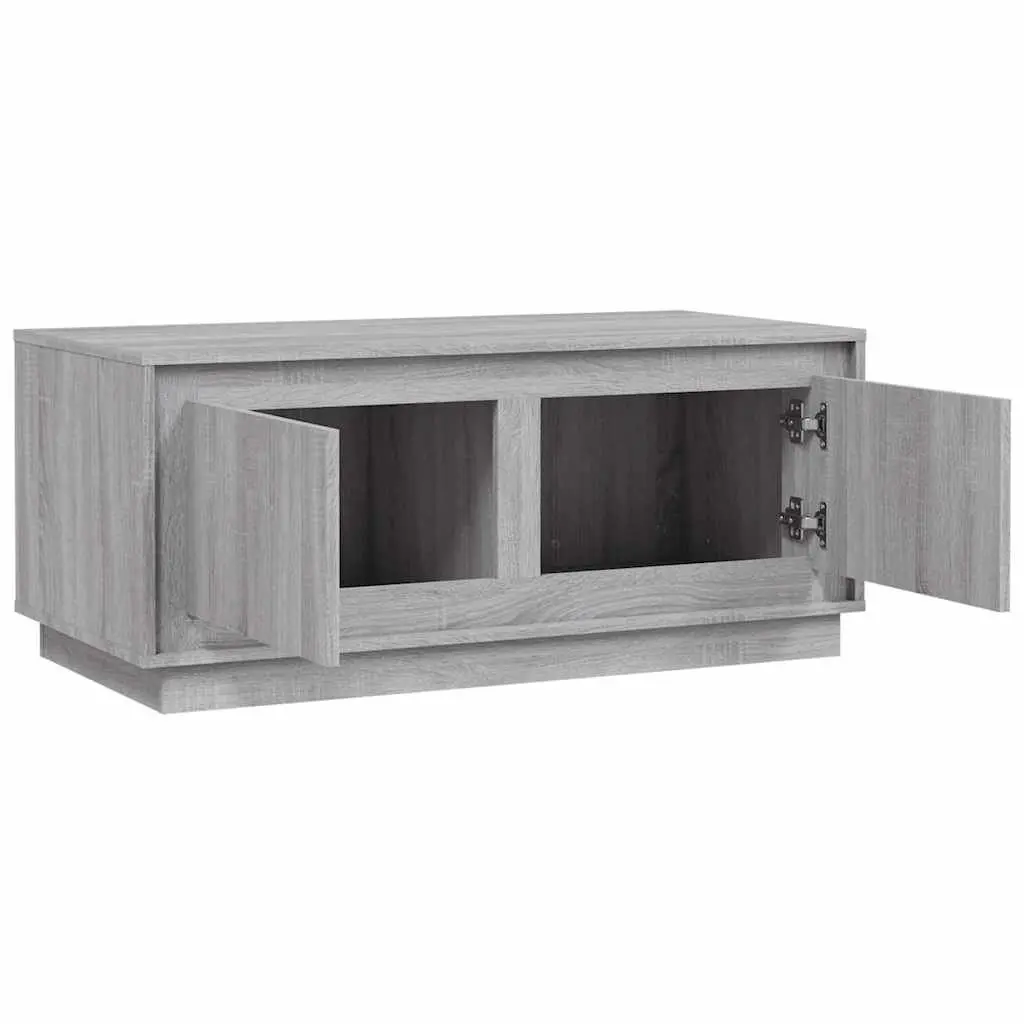 Coffee Table Storage Compartments 102x50x44cm Grey