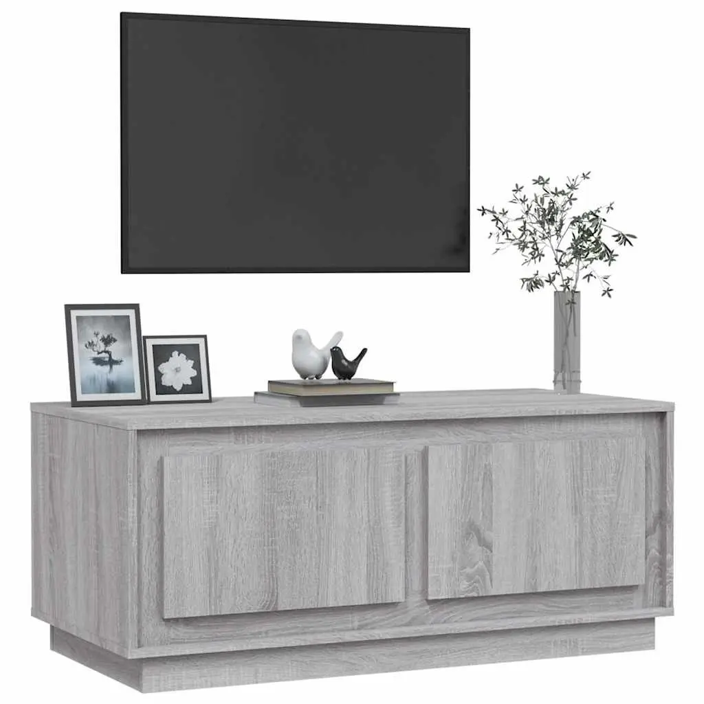 Coffee Table Storage Compartments 102x50x44cm Grey