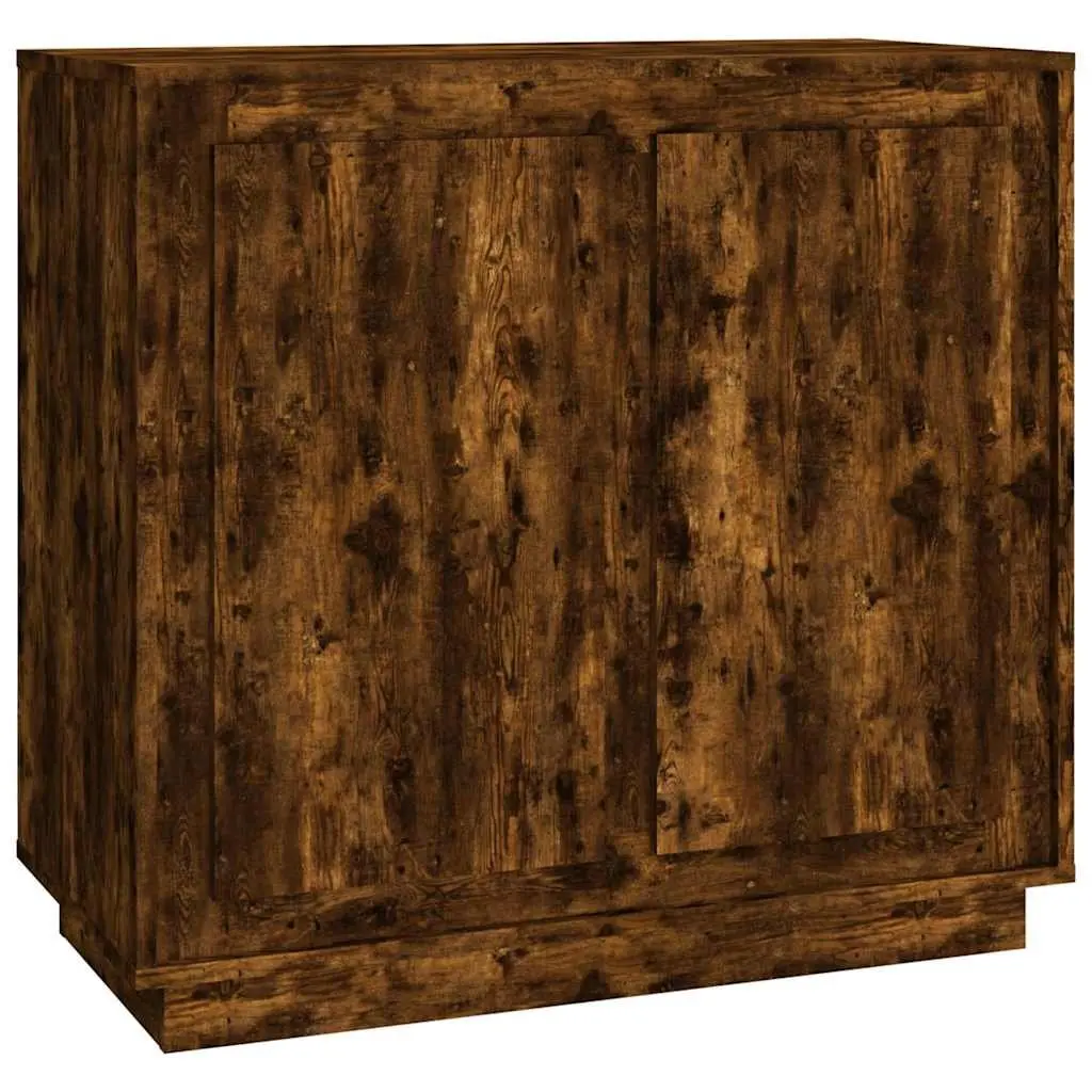 Sideboard Storage Cabinet Brown Engineered Wood 80x34x75cm Buffet Cupboard