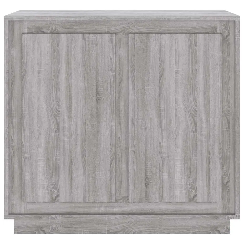 Sideboard Grey Sonoma 80x34x75cm Storage Cabinet Engineered Wood Compartments