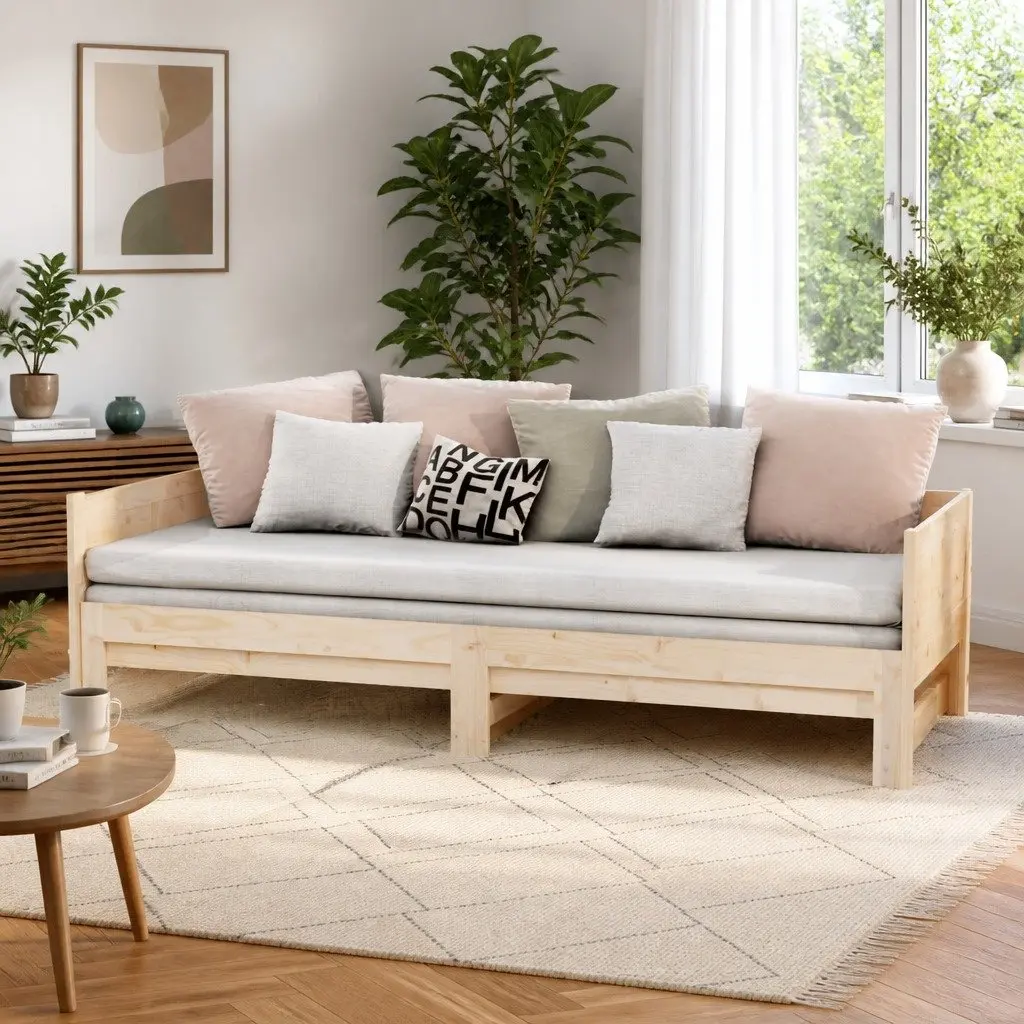 Solid Wood Day Bed for Guests