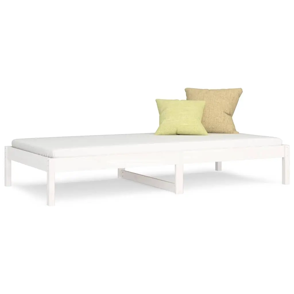 White Day Bed Frame 90x190cm for Comfort