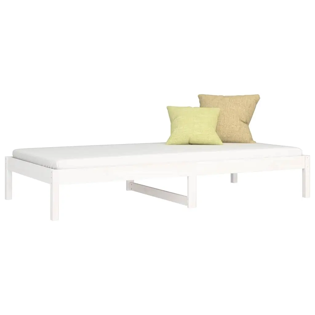 White Day Bed Frame 90x190cm for Comfort