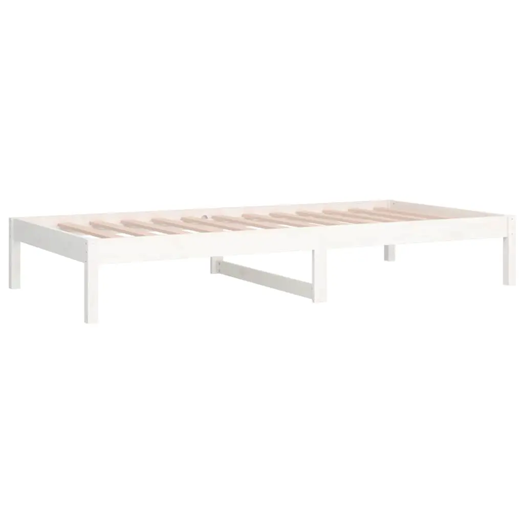 White Day Bed Frame 90x190cm for Comfort