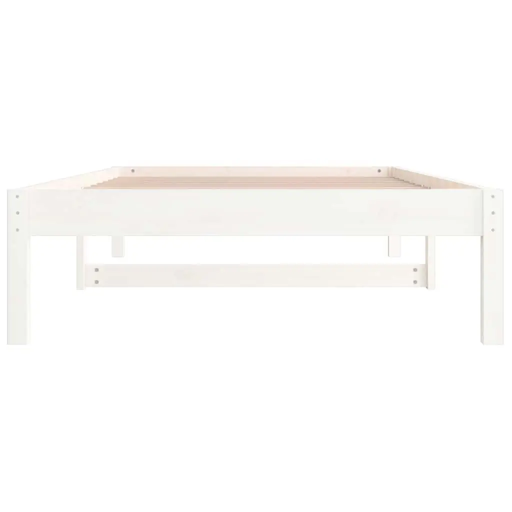 White Day Bed Frame 90x190cm for Comfort