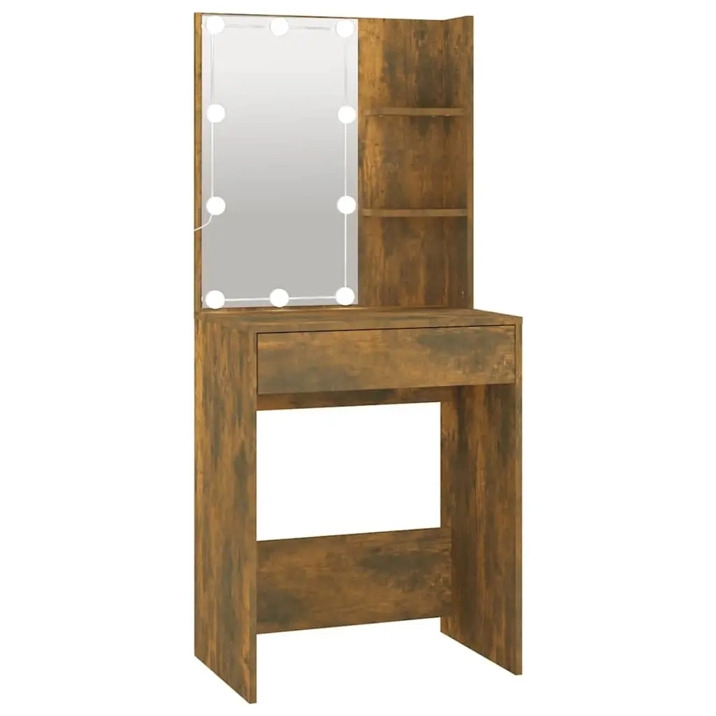 Dressing Table with LED Mirror & Storage