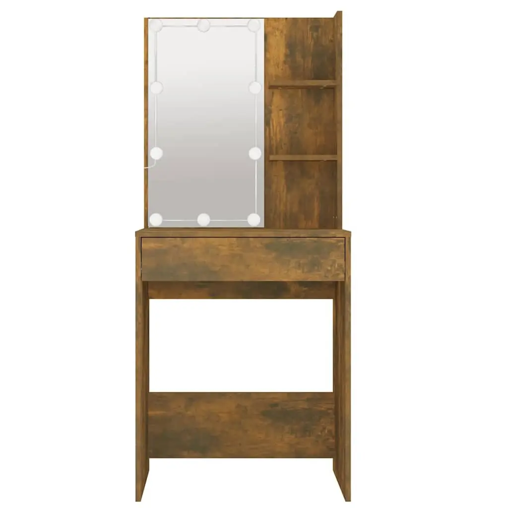 Dressing Table with LED Mirror & Storage
