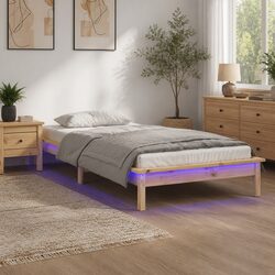 Solid Wood LED Bed Frame: Practical and Reliable