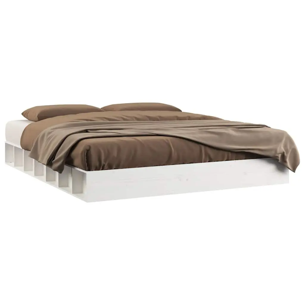 White Pine Bed Frame 150x200 cm King Size