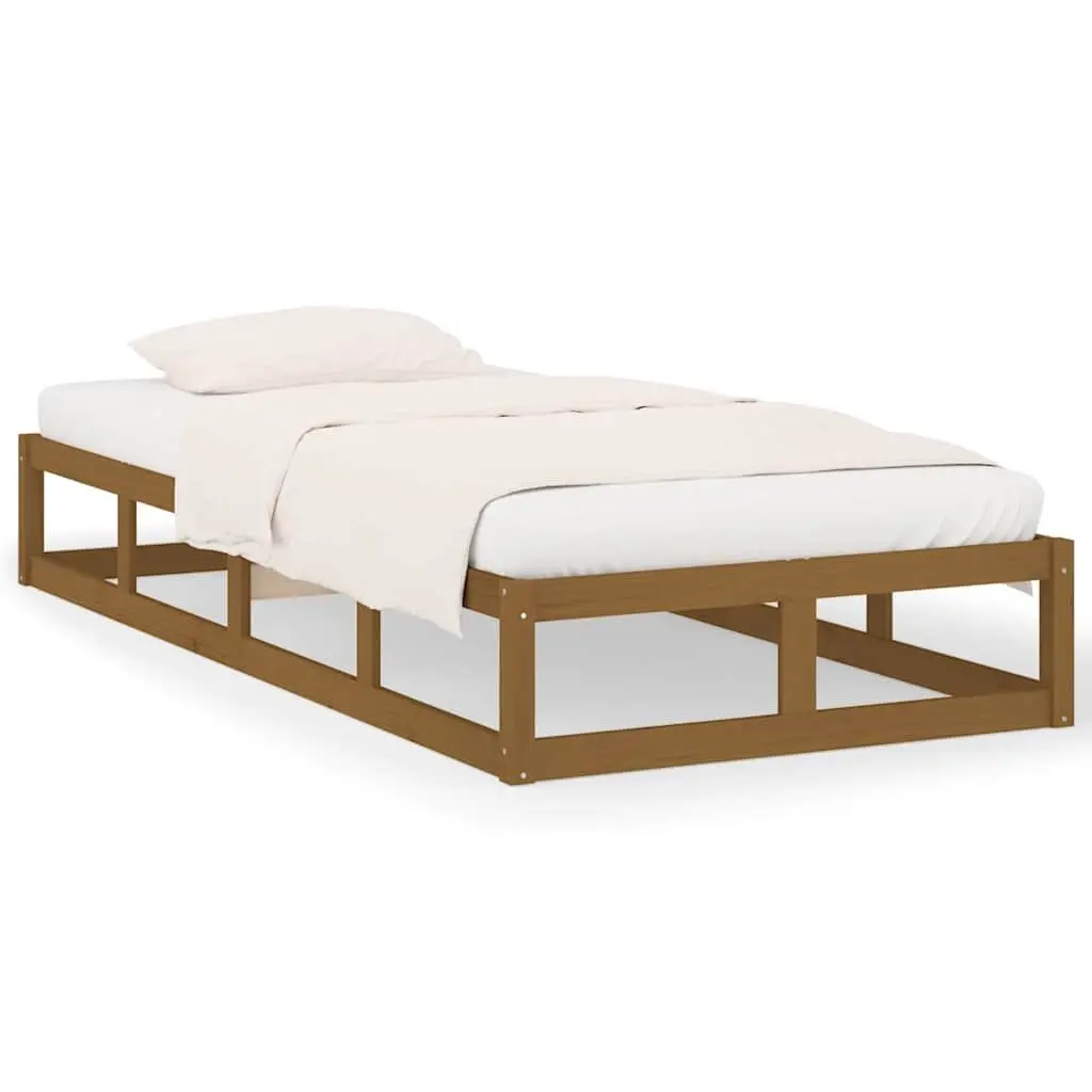 Solid Wood Bed Frame 100x200 cm for Comfort