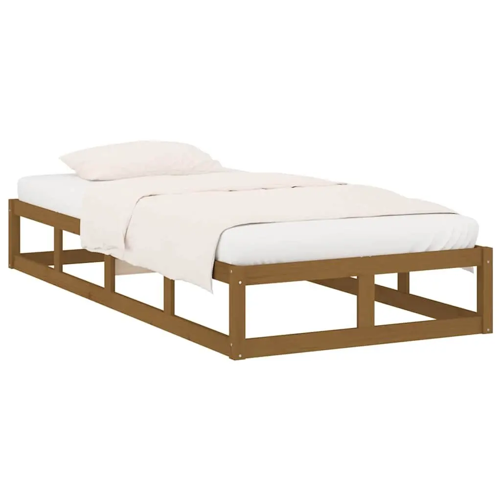 Solid Wood Bed Frame 100x200 cm for Comfort