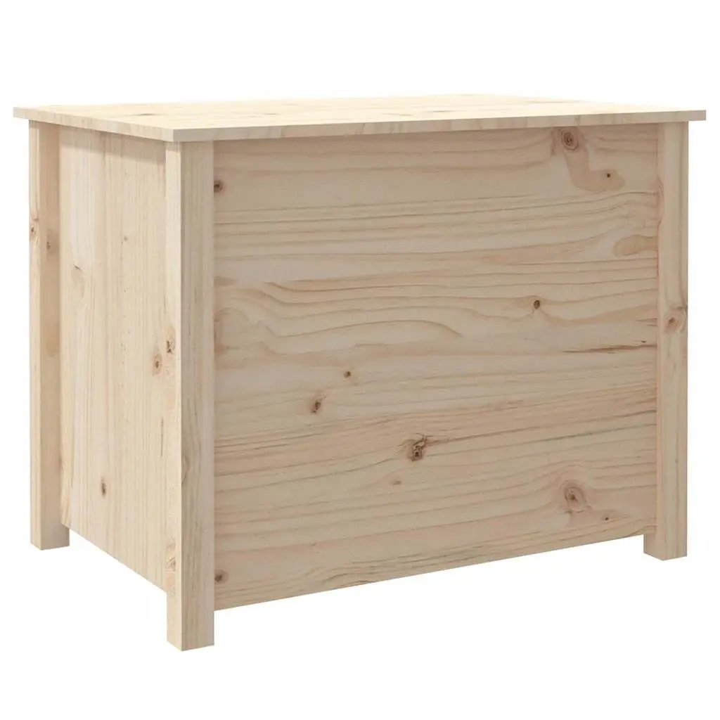 Coffee Table Storage Compartments 71x49x55cm Solid Pine Wood Brown
