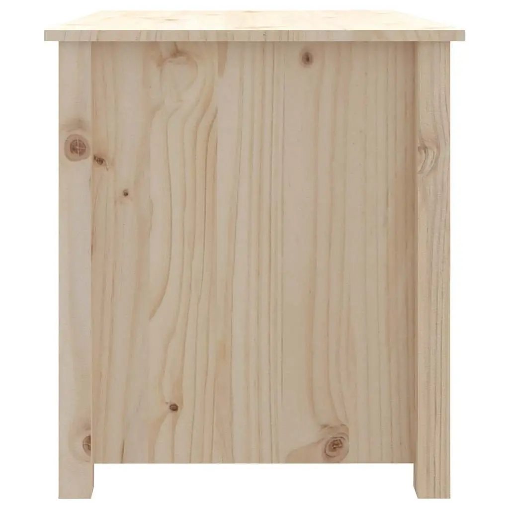 Coffee Table Storage Compartments 71x49x55cm Solid Pine Wood Brown