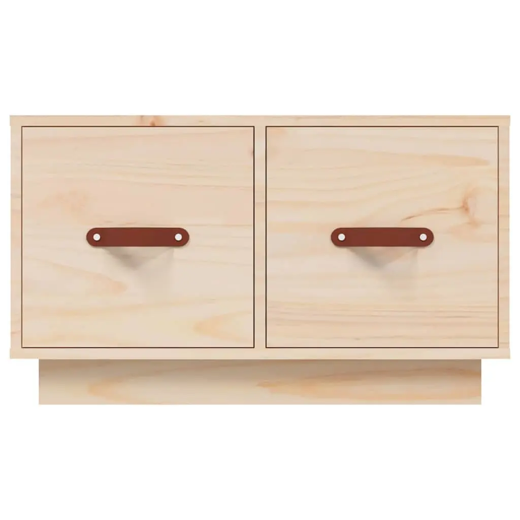 Coffee Table Storage 60x53x35 cm Brown Solid Pine Wood