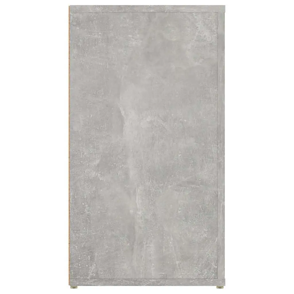 Grey Sideboard Engineered Wood Storage Cabinet Cupboard Furniture Buffet
