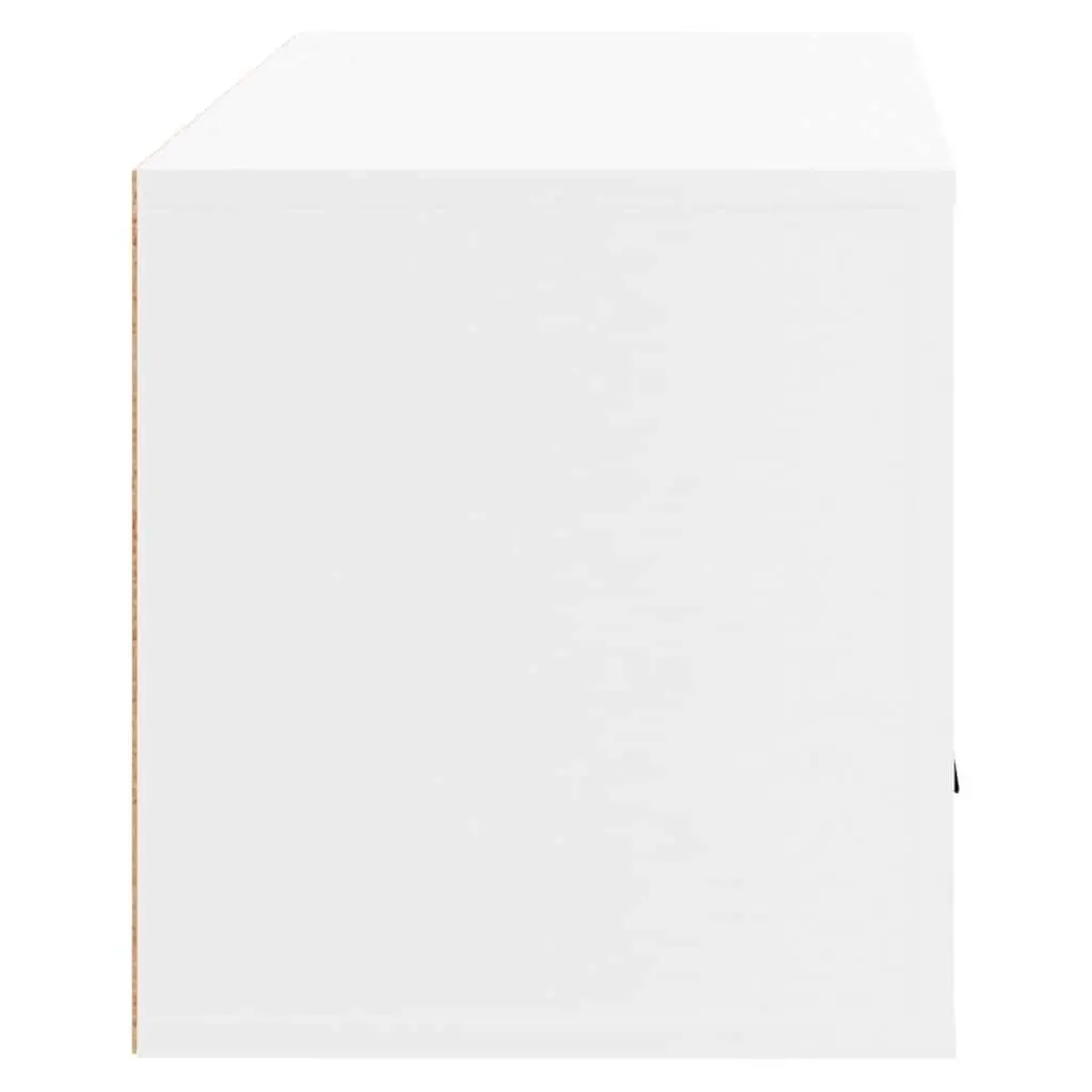 Wall-mounted Shoe Cabinet Storage Organiser 70x35x38 cm White Engineered Wood