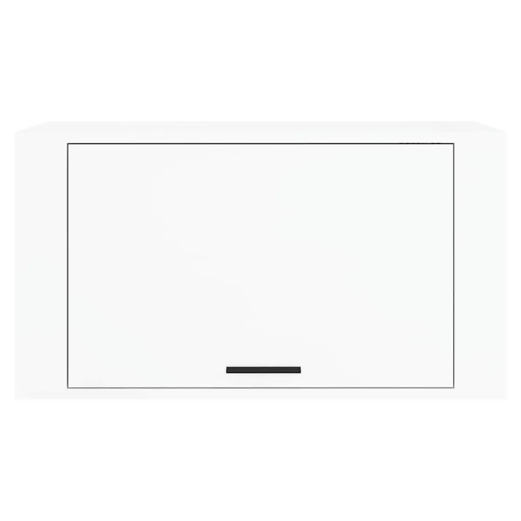 Wall-Mounted Shoe Cabinet Storage Organiser 70x35x38cm White Gloss Engineered Wood
