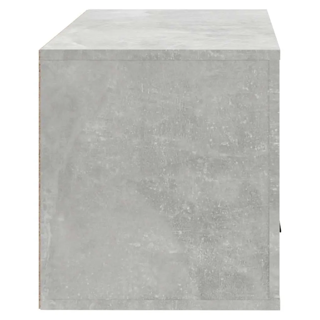 Wall-mounted Shoe Cabinet Grey Storage Organiser Engineered Wood 70x35x38cm