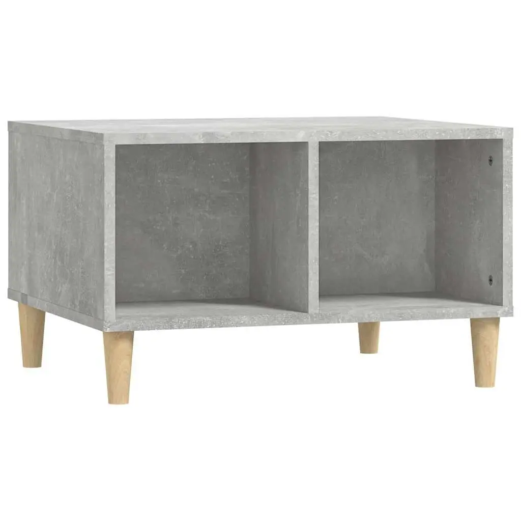 Coffee Table Grey 60x50x36.5 cm Storage Scandinavian Design Accent Table