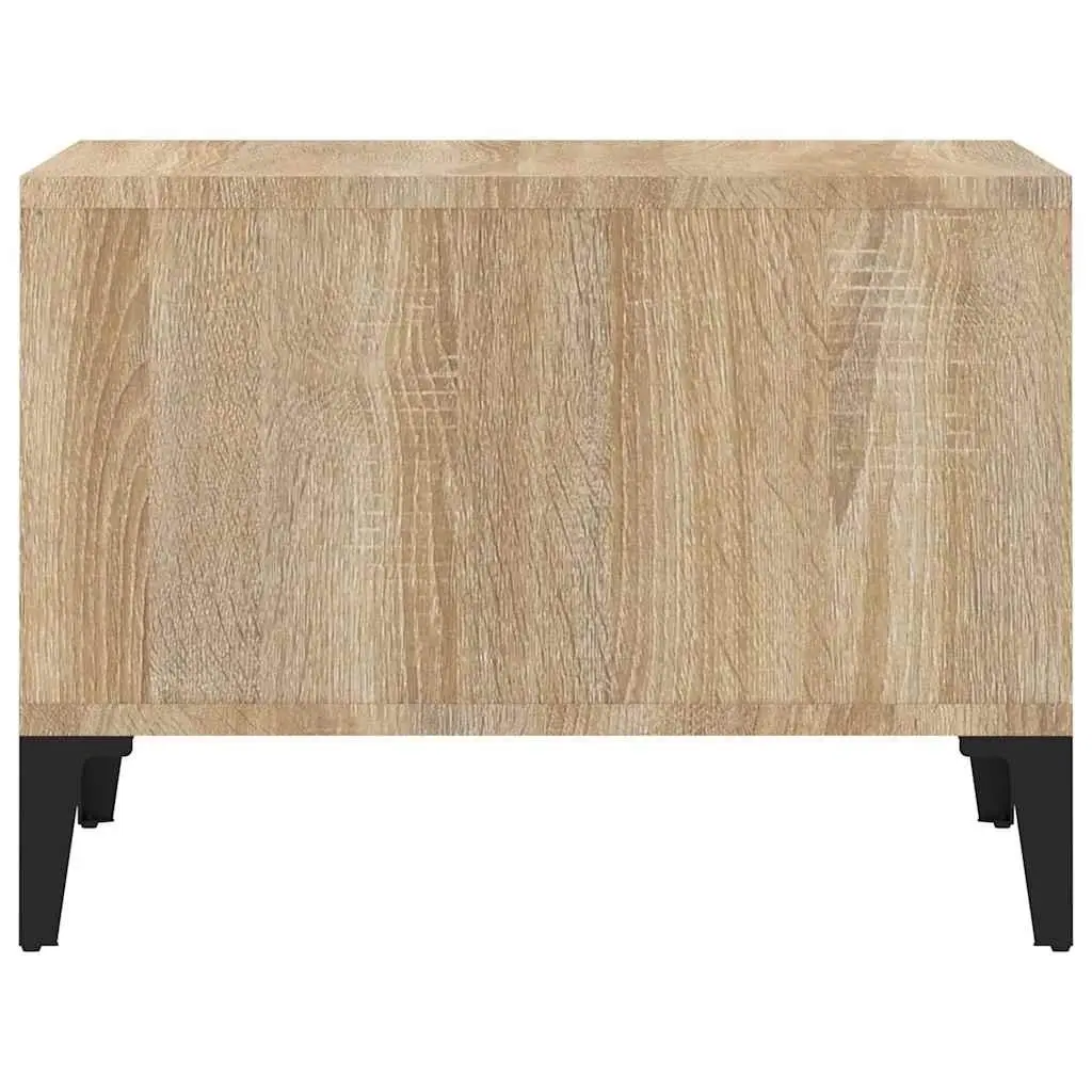 Coffee Table Open Storage Compartments 60x50x36.5cm Brown